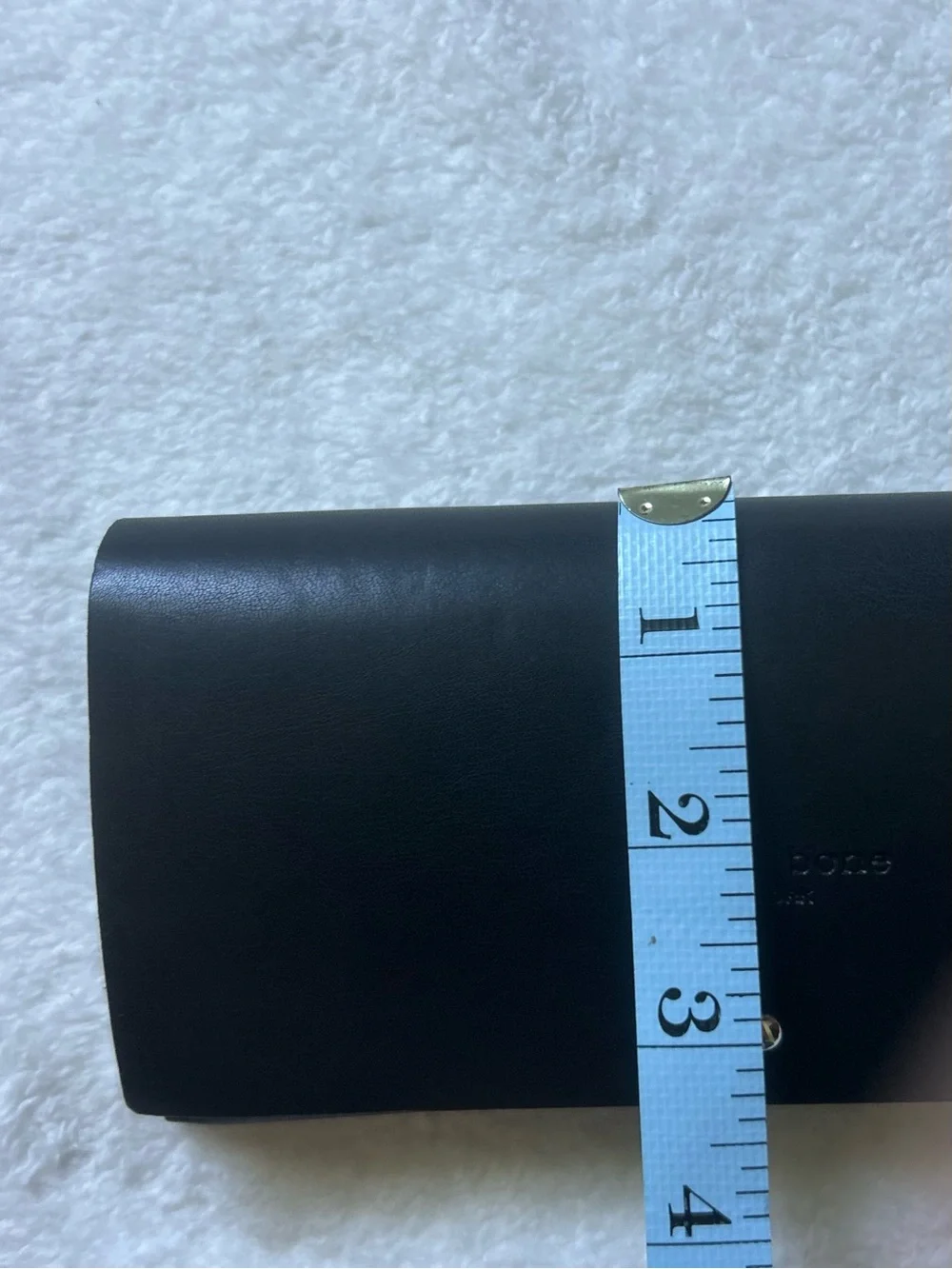 rag & bone Black Leather Snap-Closure Eyeglass Case